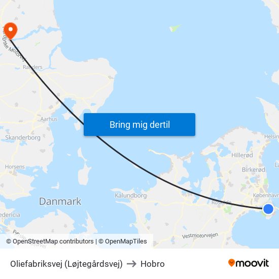 Oliefabriksvej (Løjtegårdsvej) to Hobro map