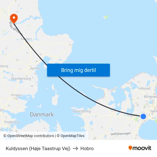 Kuldyssen (Høje Taastrup Vej) to Hobro map
