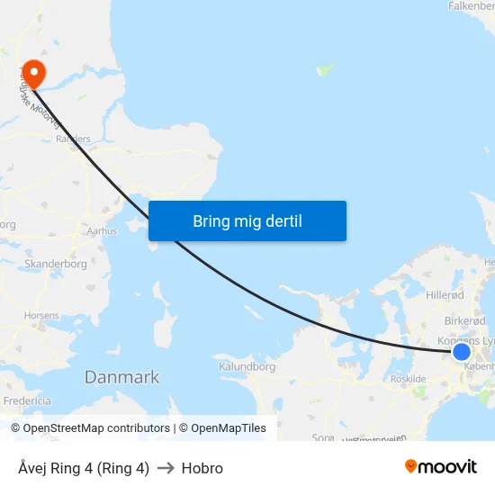 Åvej Ring 4 (Ring 4) to Hobro map