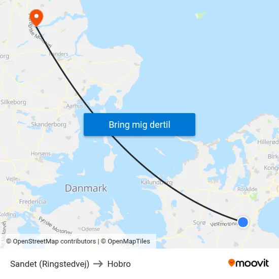 Sandet (Ringstedvej) to Hobro map