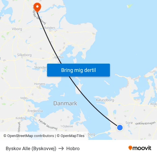 Byskov Alle (Byskovvej) to Hobro map