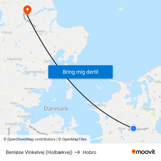 Benløse Vinkelvej (Holbækvej) to Hobro map