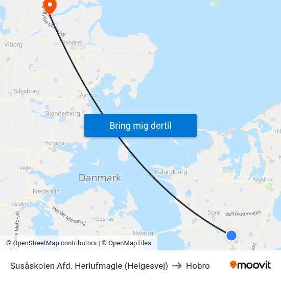 Susåskolen Afd. Herlufmagle (Helgesvej) to Hobro map