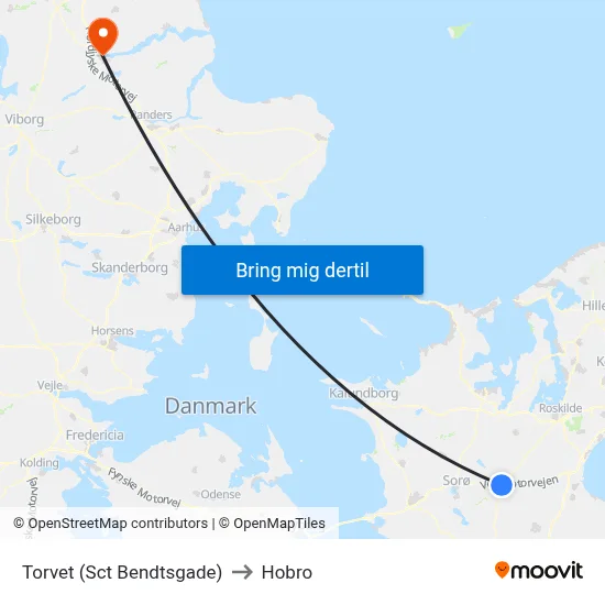 Torvet (Sct Bendtsgade) to Hobro map