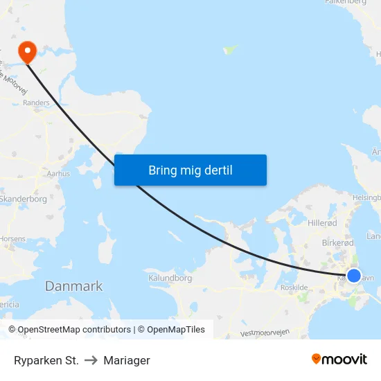 Ryparken St. to Mariager map