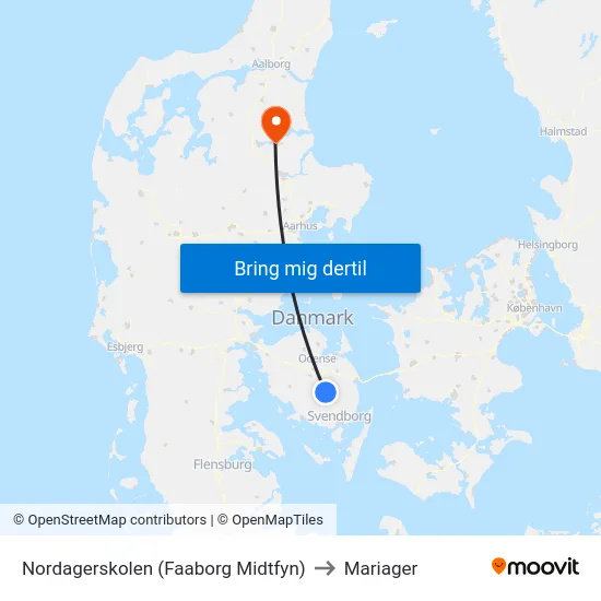 Nordagerskolen (Faaborg Midtfyn) to Mariager map