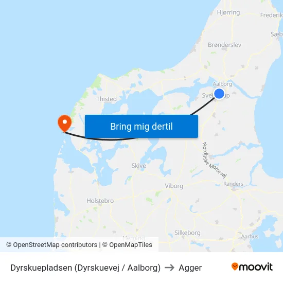 Dyrskuepladsen (Dyrskuevej / Aalborg) to Agger map