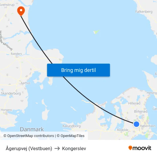 Ågerupvej (Vestbuen) to Kongerslev map