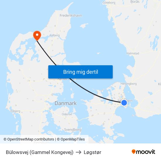 Bülowsvej (Gammel Kongevej) to Løgstør map