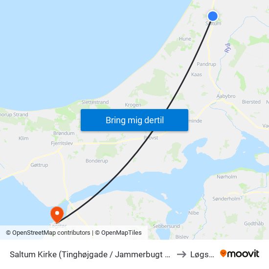 Saltum Kirke (Tinghøjgade / Jammerbugt Komm.) to Løgstør map