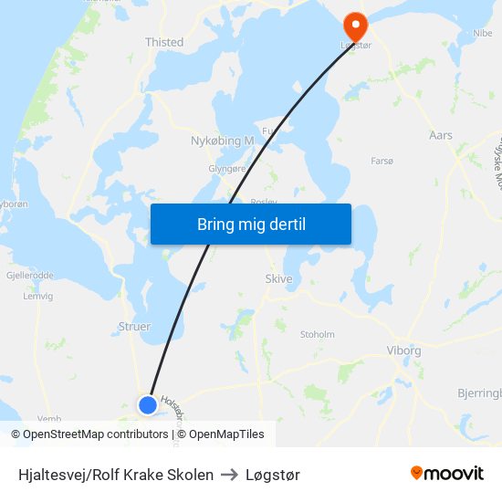 Hjaltesvej/Rolf Krake Skolen to Løgstør map