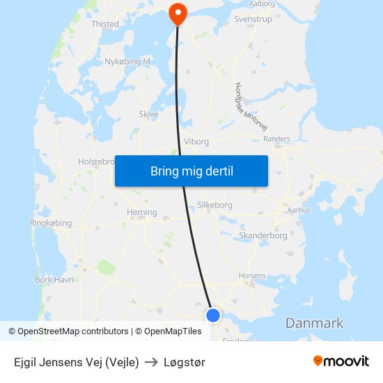 Ejgil Jensens Vej (Vejle) to Løgstør map