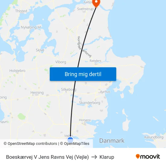 Boeskærvej V Jens Ravns Vej (Vejle) to Klarup map