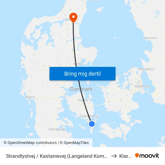 Strandlystvej / Kastanievej (Langeland Kommune) to Klarup map