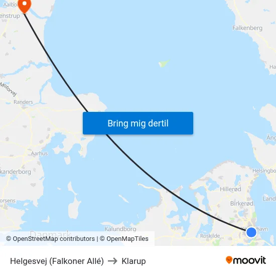 Helgesvej (Falkoner Allé) to Klarup map