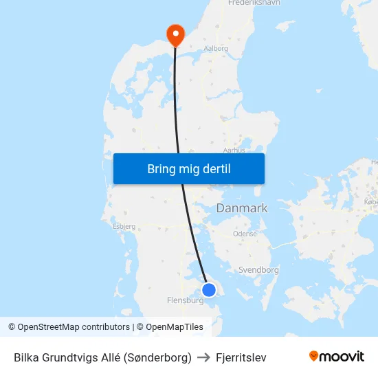 Bilka Grundtvigs Allé (Sønderborg) to Fjerritslev map
