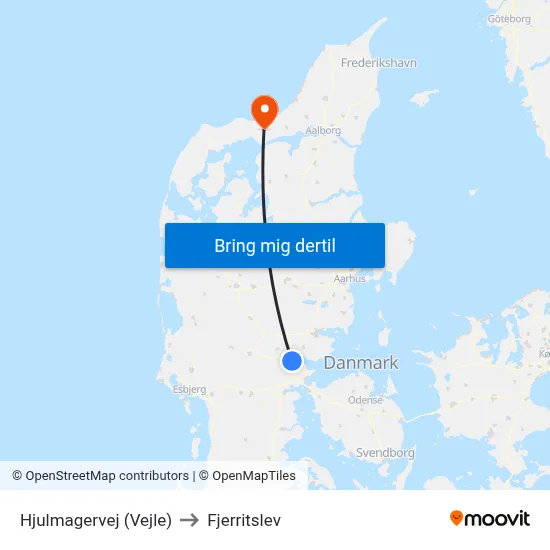 Hjulmagervej (Vejle) to Fjerritslev map