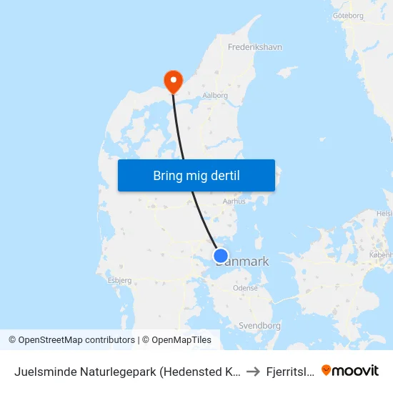 Juelsminde Naturlegepark (Hedensted Kom) to Fjerritslev map