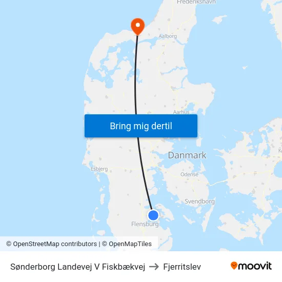 Sønderborg Landevej V Fiskbækvej to Fjerritslev map