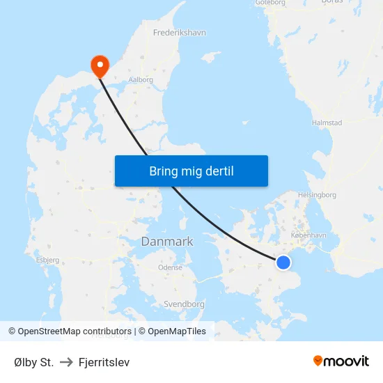 Ølby St. to Fjerritslev map