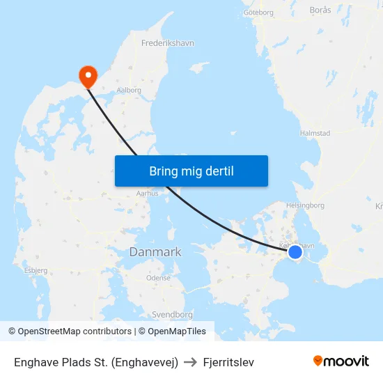 Enghave Plads St. (Enghavevej) to Fjerritslev map