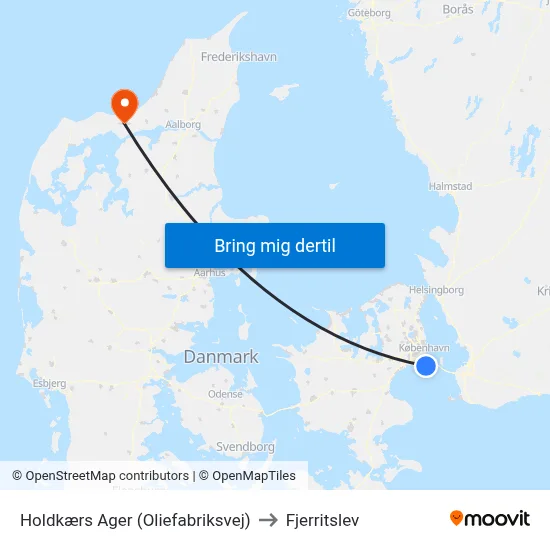 Holdkærs Ager (Oliefabriksvej) to Fjerritslev map