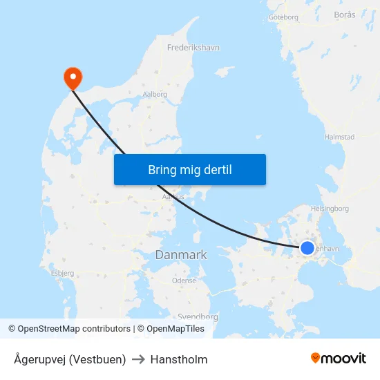 Ågerupvej (Vestbuen) to Hanstholm map