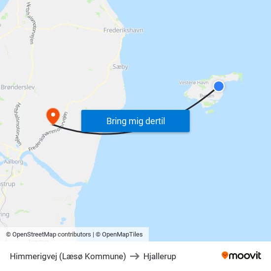 Himmerigvej (Læsø Kommune) to Hjallerup map