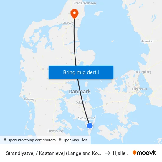 Strandlystvej / Kastanievej (Langeland Kommune) to Hjallerup map
