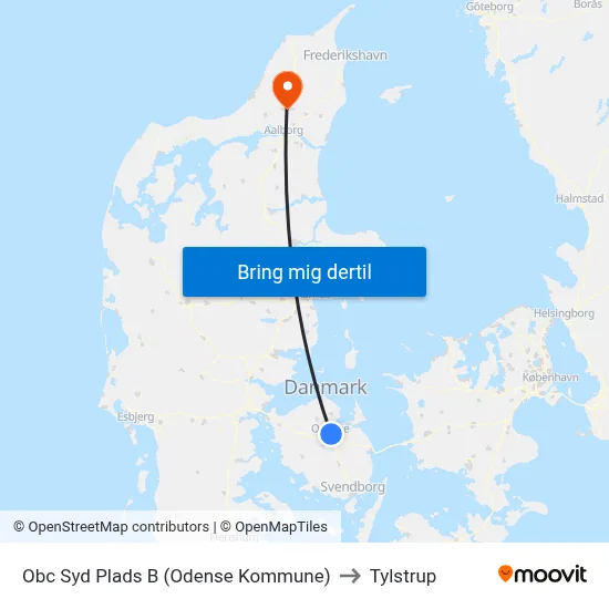 Obc Syd Plads B (Odense Kommune) to Tylstrup map