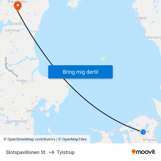 Slotspavillonen St. to Tylstrup map