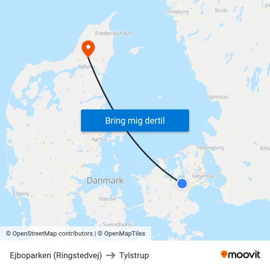 Ejboparken (Ringstedvej) to Tylstrup map