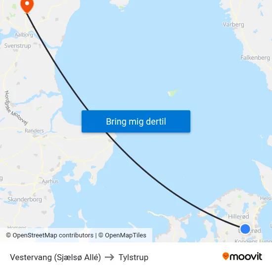 Vestervang (Sjælsø Allé) to Tylstrup map
