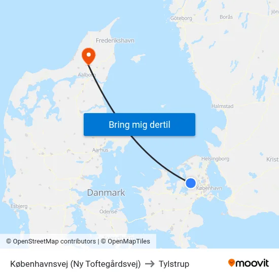 Københavnsvej (Ny Toftegårdsvej) to Tylstrup map