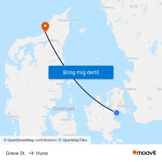 Greve St. to Hune map