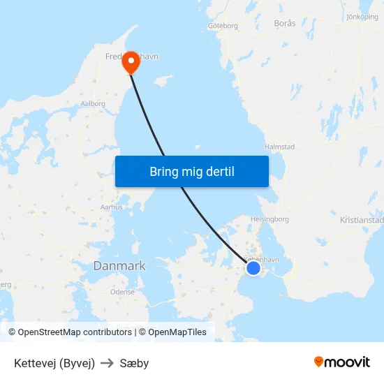 Kettevej (Byvej) to Sæby map