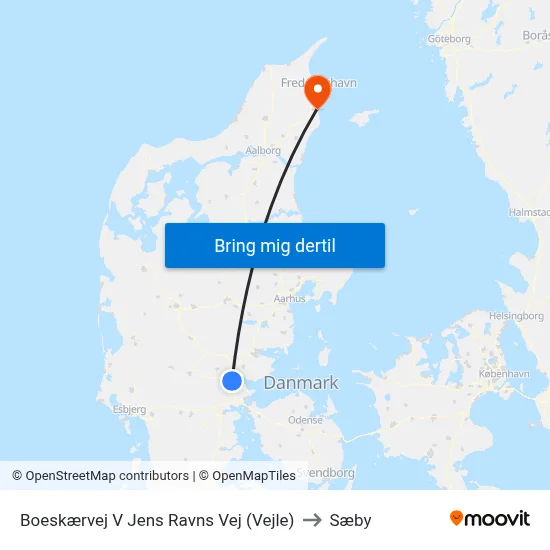 Boeskærvej V Jens Ravns Vej (Vejle) to Sæby map