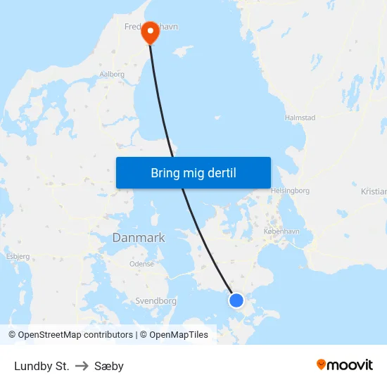 Lundby St. to Sæby map