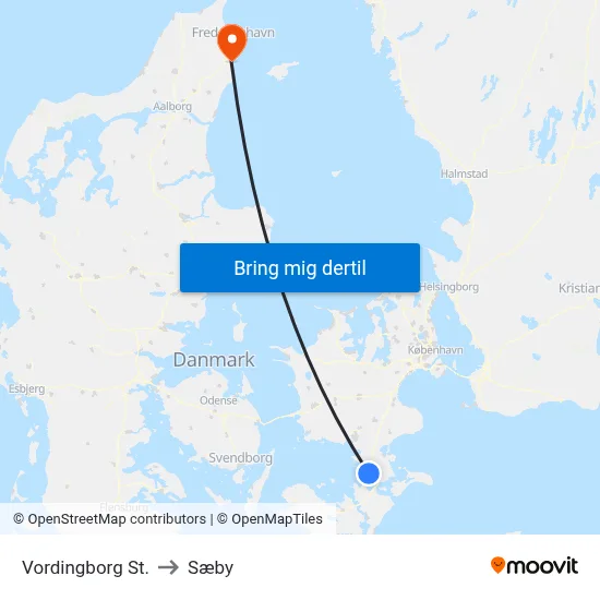Vordingborg St. to Sæby map