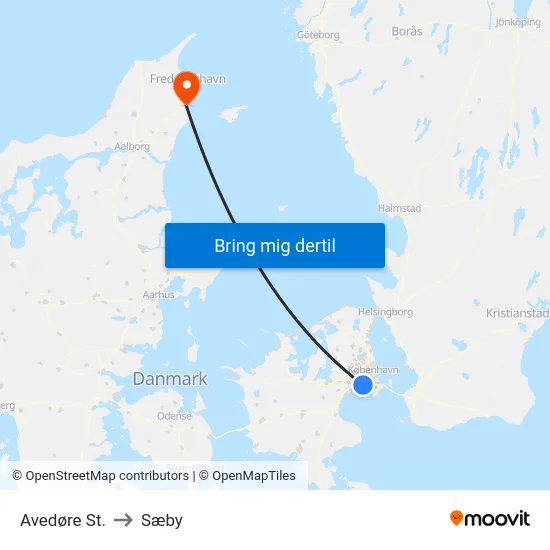 Avedøre St. to Sæby map
