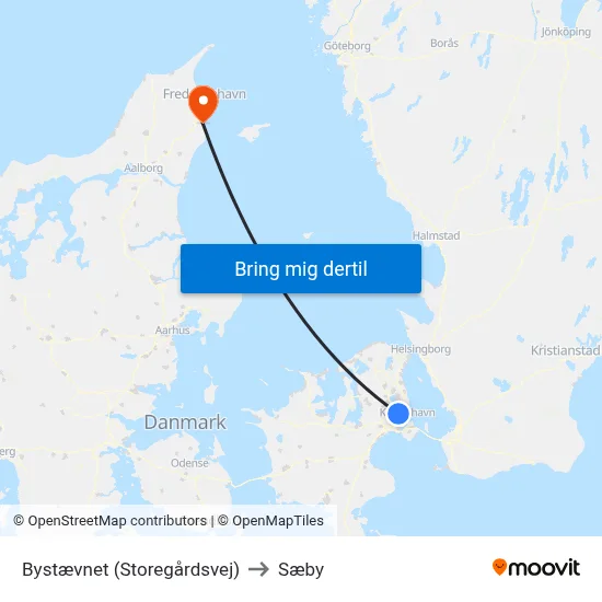 Bystævnet (Storegårdsvej) to Sæby map