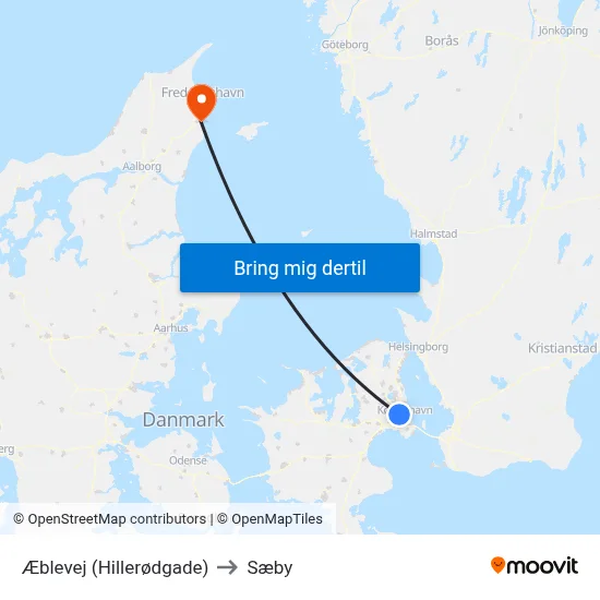 Æblevej (Hillerødgade) to Sæby map