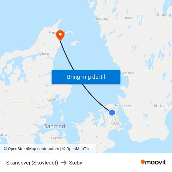 Skansevej (Skovledet) to Sæby map