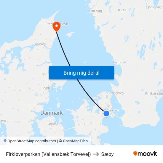 Firkløverparken (Vallensbæk Torvevej) to Sæby map