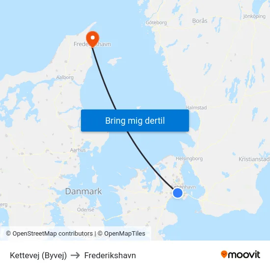 Kettevej (Byvej) to Frederikshavn map