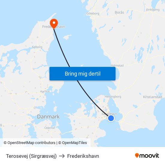 Terosevej (Sirgræsvej) to Frederikshavn map
