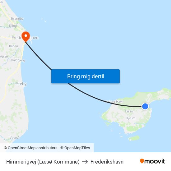 Himmerigvej (Læsø Kommune) to Frederikshavn map