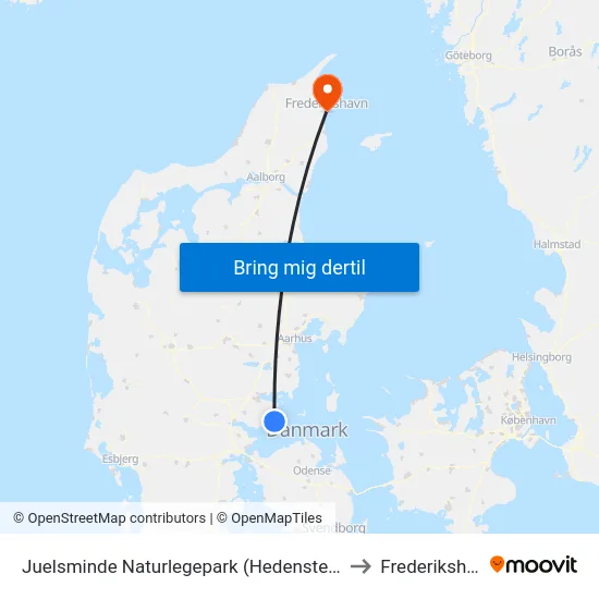 Juelsminde Naturlegepark (Hedensted Kom) to Frederikshavn map