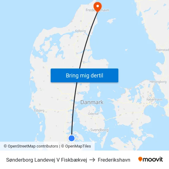 Sønderborg Landevej V Fiskbækvej to Frederikshavn map