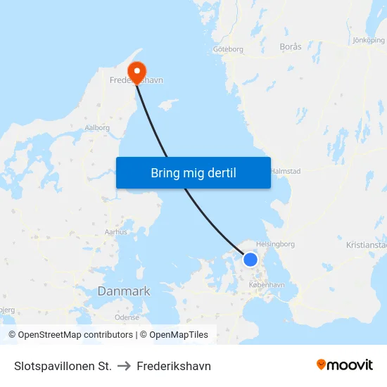 Slotspavillonen St. to Frederikshavn map